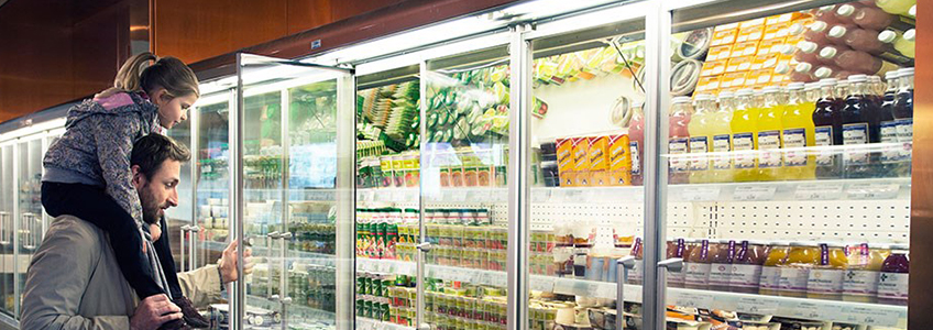 Retail display cooler installation by RMS Pros